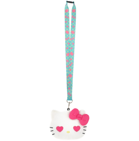 Hello Kitty Deluxe Lanyard With Pouch Card Holder