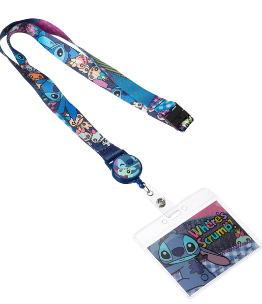 Stitch Deluxe Lanyard With Card Hold